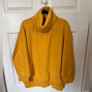 Zara Golden Mustard Turtleneck Sweatshirt